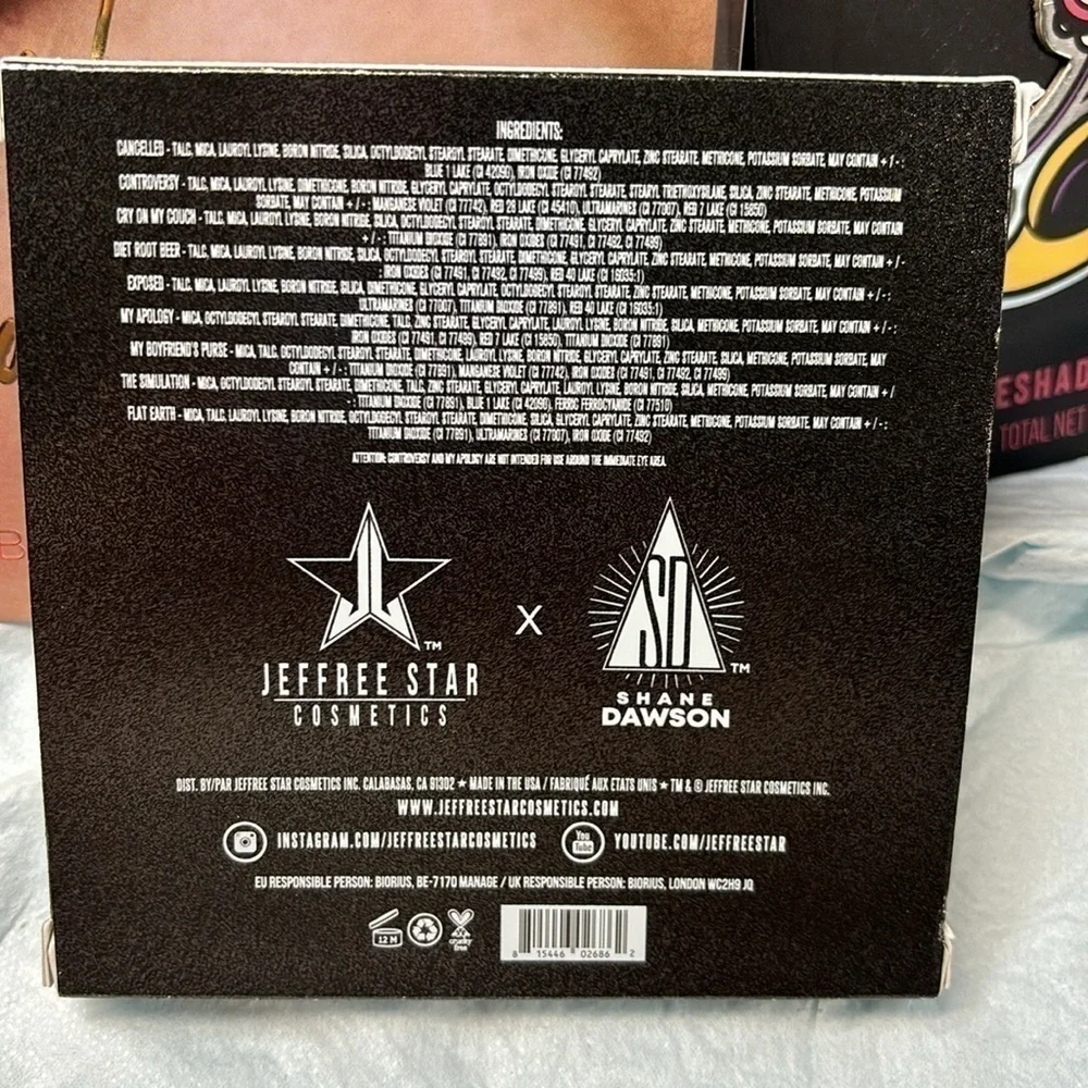 Jeffree Star cosmetics mini controversy by Shane Dawson eyeshadow collection New